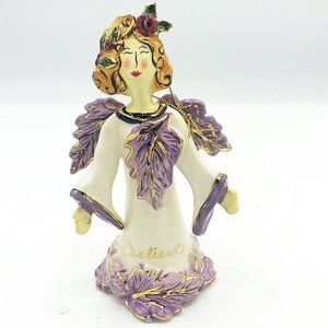 Blue Sky Clayworks Believe Angel Bell Ornament Heather Goldminc